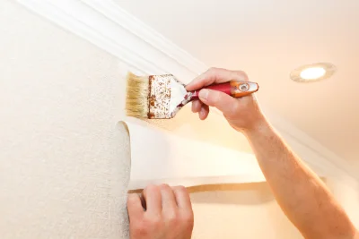 Pose de papier peint à Bettwiller — revêtements muraux et toiles de verre